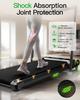 Akluer 480L-B Incline Walking Pad with Foldable Handle, 2.5HP Quiet Motor, LED Screen & Remote Control, 150kg Max Capacity, Anti-slip Belt