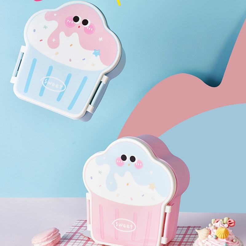 Creative Ice Cream Shape Lunch Box Elegant Ice Cream Lunch Holders Food Container For A Funny Dining Experience