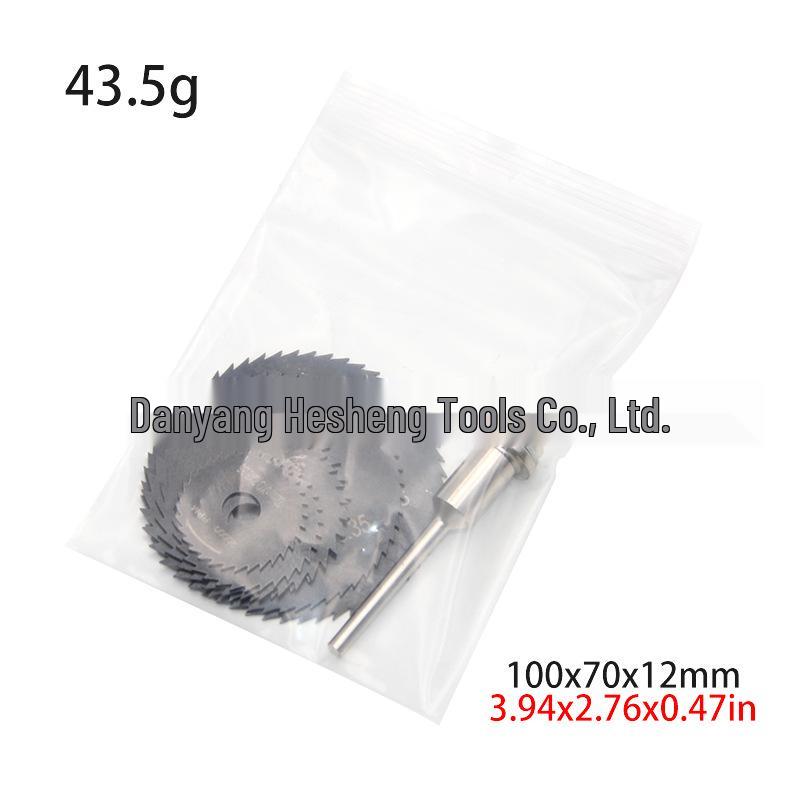 6-Piece Circular Saw Blade Set for Woodworking & Metal Cutting, 3.17mm Hand Drill & Electric Grinder Blades