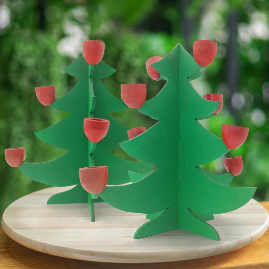 Candlestick Desktop Ornaments Party Home Decorations Ornaments Wooden Crafts