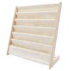 Wooden Kids Bookshelf, 6 Tier Storage Bookshelf for Kids, Floor Standing Children Book&Magazine Shelf Rack Organizer for Room