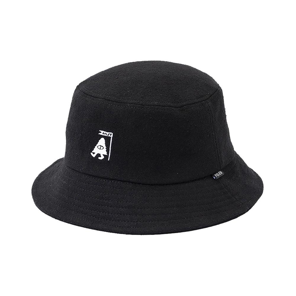 POLERSTUFF Wool Bucket Hat Black