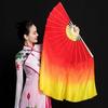 Colorful Kids Children Bamboo Fans Hand Dye Adults Fan  Veil Pairs Yangko Dance Tools