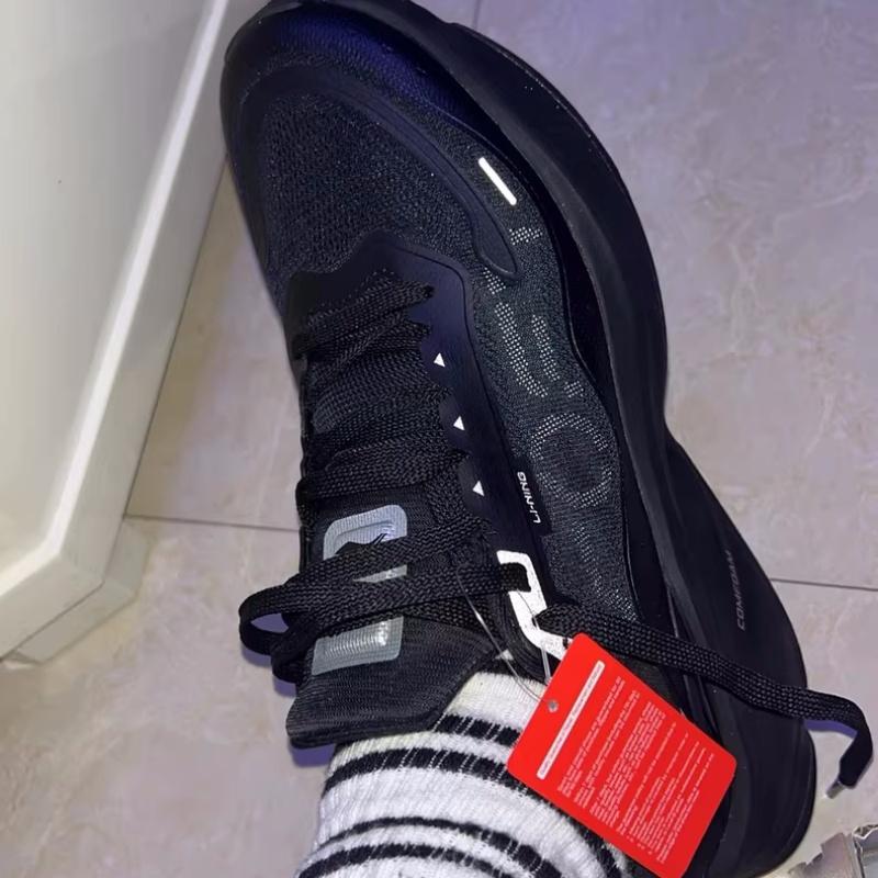 Li Ning Amortyzacja, Odporne na ścieranie Niskie Buty Codzienne Damskie Czarne AGLU010-1