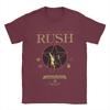 Rush Rock Band Men T Shirts Awesome Tee Shirt Short Sleeve Crew Neck T-Shirt Pure Cotton Plus Size Tops