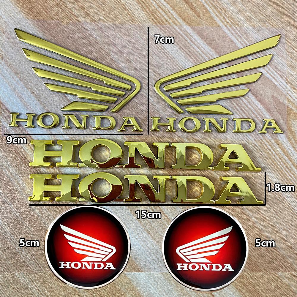 JBH4 Honda Sticker 3D Gold-plated Label Motorcycle decorativeaccessorysuitableforPCX160PCX125NS350RCB190SSCBR500CBR650Randothermodels