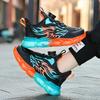 Kids PU Sport Sneakers Three Color Casual Walking Shoes Sizes 28-39 for School Play Training Travel and Everyday Active Wear