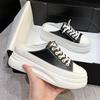 Leather Thick Bottom Flat Sandals Women's Summer New Style Spring Casual Slip-On Shoes Lazy Person Leisure Single Shoes