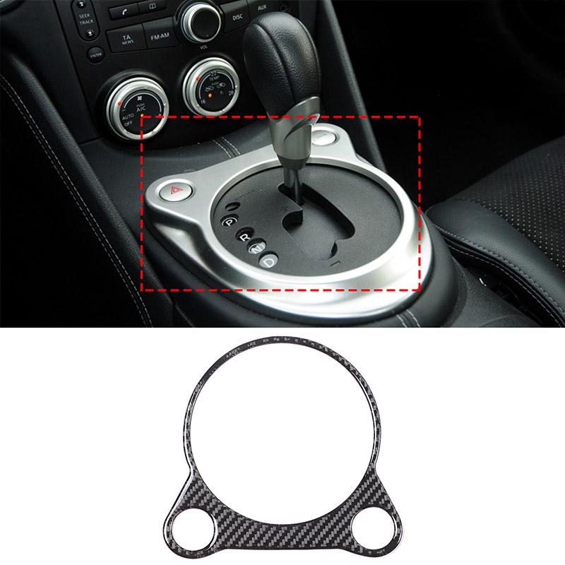 For Nissan 370Z Z34 2009+ Car Soft Carbon Fiber Up Speedometer Dashboard Console Trim Cover Sticker Kit  Interior Accessories