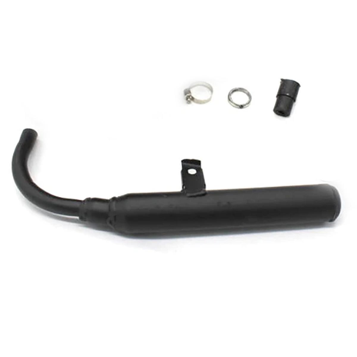 Motocicleta Silenciador Tubo para Crianças, Sistema Silenciador de Escape para Yamaha, PW50, PY50, PW, PY 50, PEEWEE, ATV, Quad, чёрный