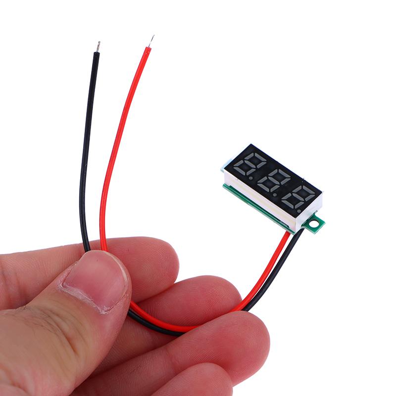 DC5-30V Voltage Meter 0.28 Inch LED Digital Voltmeter Auto Car Mobile Power Voltage Tester Detector Red Green Blue Yellow