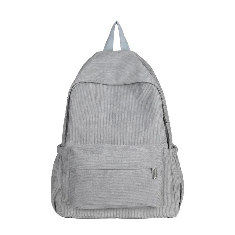 Schoolbag Japanese ins Harajuku Commuter Versatile Backpack Casual Backpack Corduroy Student School Bag Female
