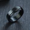 Vnox Rotatable Spinner Ring For Men Women,6/8mm Solid Glossy Matte Wedding Band,Basic Simple Casual Classic Retro Fraternal Ring