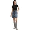 Calvin Klein Monogram Logo Print Slim Fit Crew Neck T-Shirt Women Tops Black J221171-BEH