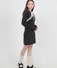 CATTLINE Feminine Frill Lace Knit Dress