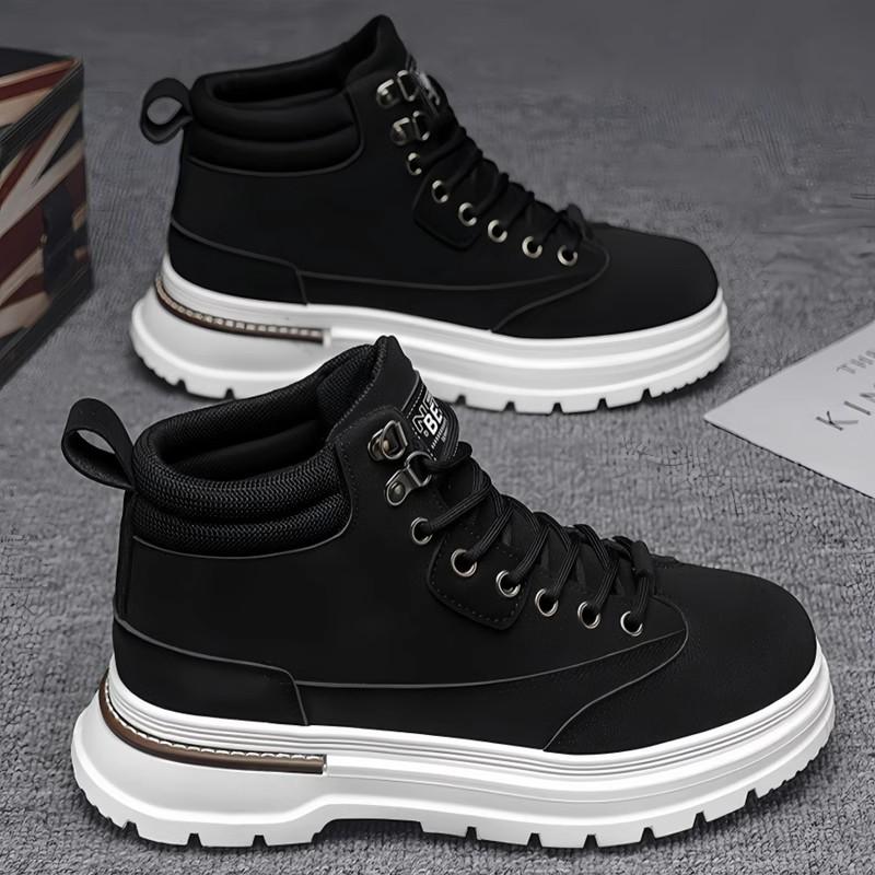 Fashion Quality Men Sneakers New Casual Boots for Men Outdoor Ankle Boots Skateboarding Motorcycle Boots Men Zapatos Zapatillas Hombre