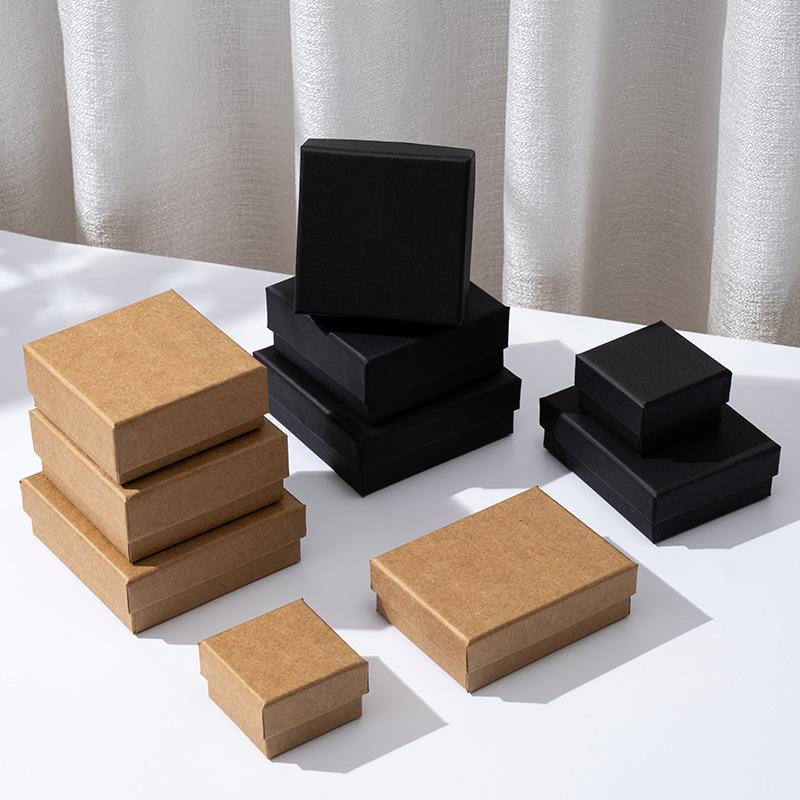 Kraft Paper Jewelry Box for Earrings, Necklaces, Rings & Bracelets