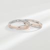 Trumium 925 Sterling Silver Bohemian Vintage X Cross Rose Gold Rings for Women Men Wedding Jewelry Mobius Couple Rings Anillos