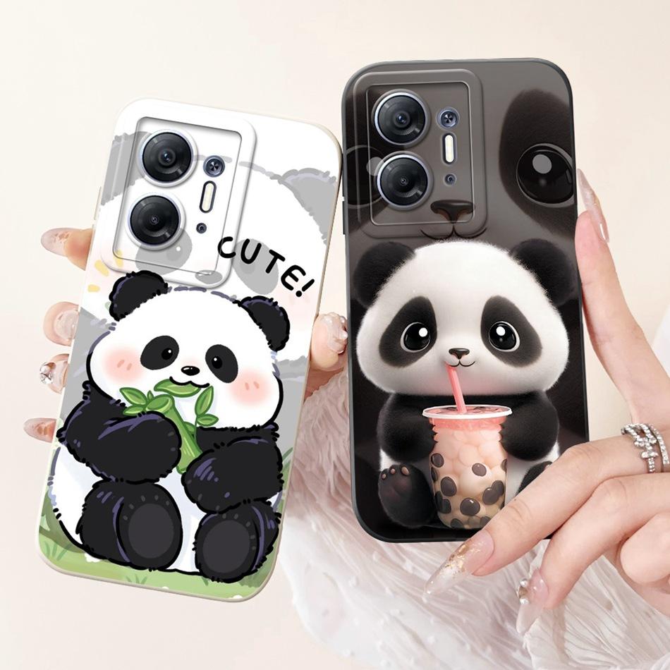 For Infinix Hot 30 5G Cute Panda Rabbit Cartoon Phone Case For Infinix Hot30 5G X6832 Soft Silicone Shockproof Cases