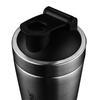 Edelstahl Shakerflasche mit Skala - Protein-, Fitness- & Sportwasserflasche zum Mischen von Enzymgetränken & Mahlzeitenersatz