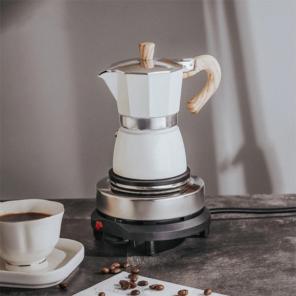150ml/300ml Aluminum Moka Pot Octagonal Brewing Coffee Pot Vintage Coffee Percolator  Home