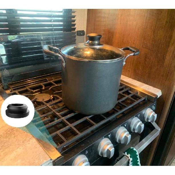 RV Stove Grommets Kit for Magic Chef Stove Grates, RV Stove Rubber Grommets Protect Your Suburban Stove Top From Scratches (8 Pack)