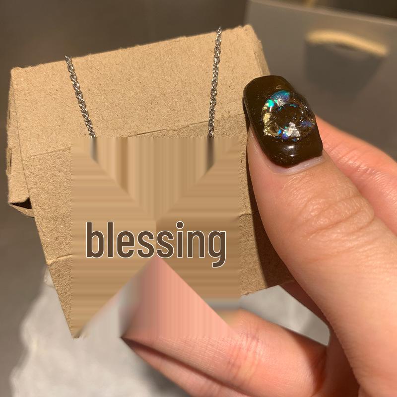 3D Saturn Planet Necklace & Earrings Set: Girlish Spring/Summer Pendant