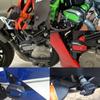 SZYUMO Motorcycle Frame Slider CNC Lowering Protection Fairing Guard Anti Crash Pad Protector Fits Yamaha MT03 MT09 FZ1 FZ6 R3/R25 FZ8/N (Red)