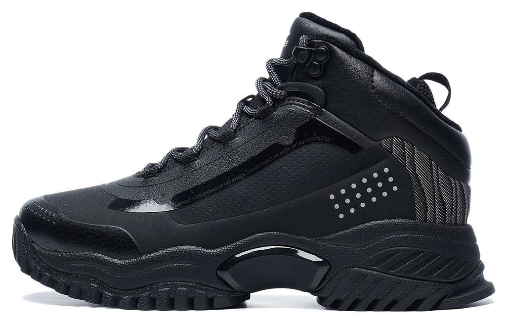 Li Ning Casual Shoes Women's High Top Black AGLT184-1