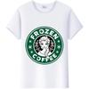 Vintage Disney Cartoon Woman Summer Tees Frozen Elsa Anna Princess Top White Ladies T-Shirts 90S Clothes Plus Size Gothic Blouse