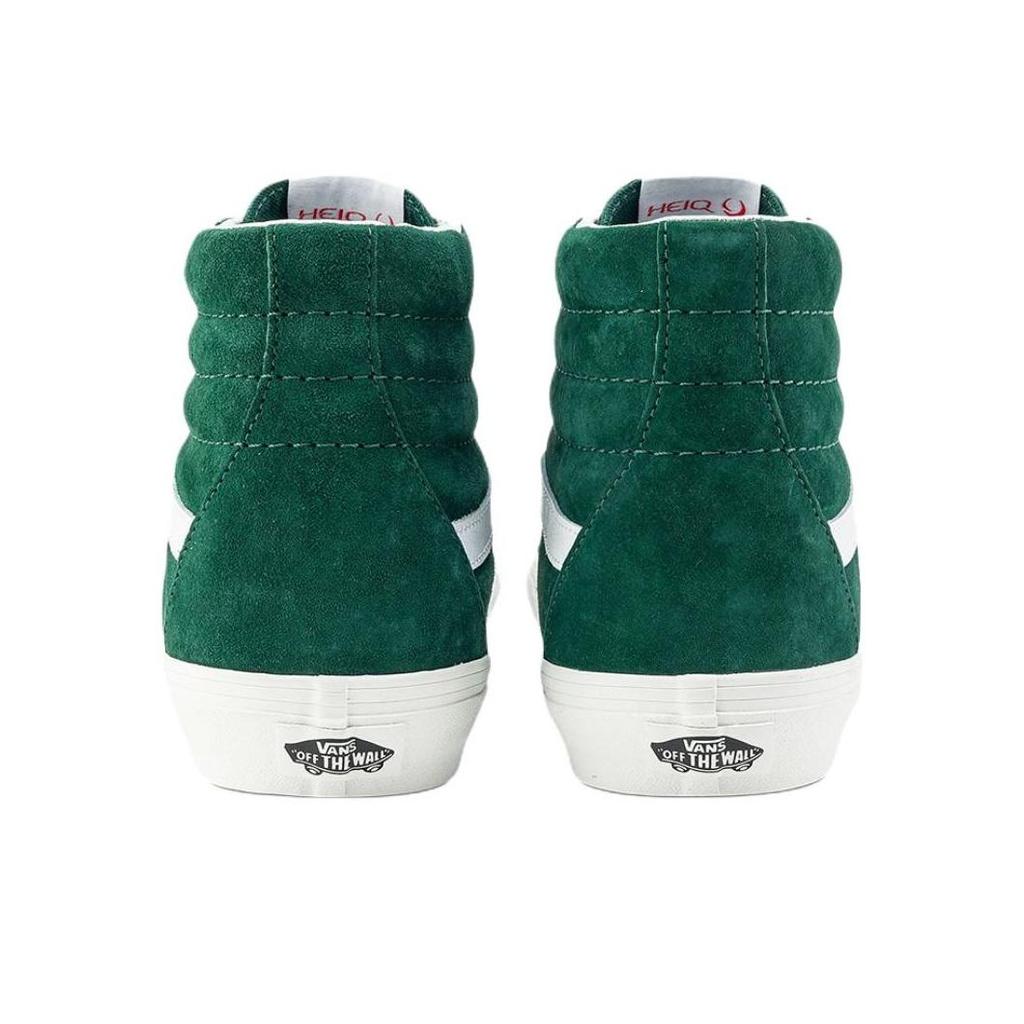 Vans Sk8-Hi Men Green Suede Padded Collar Sidestripe VN000BW7EME