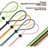 Frienda 12 Set Bungee Cord Strap Kit, Includes Adjustable Replacement Swimming Goggle Strap With Cord Lock Clamp For Swim Goggles
