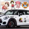 One Piece Anime Stickers: Luffy, Pirate Ship, Sanji Car Scratch Covers