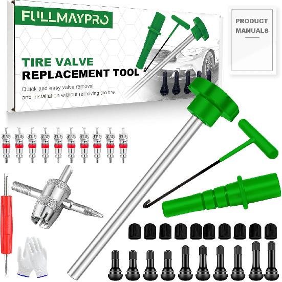 38PCS Tire Valve Stem Core Quickly Replacement Tool Kit,Quick Change Tire Valve Tool Kit For Replacing Leaky Valves In Cars,Trucks,ATVs,Etc.With