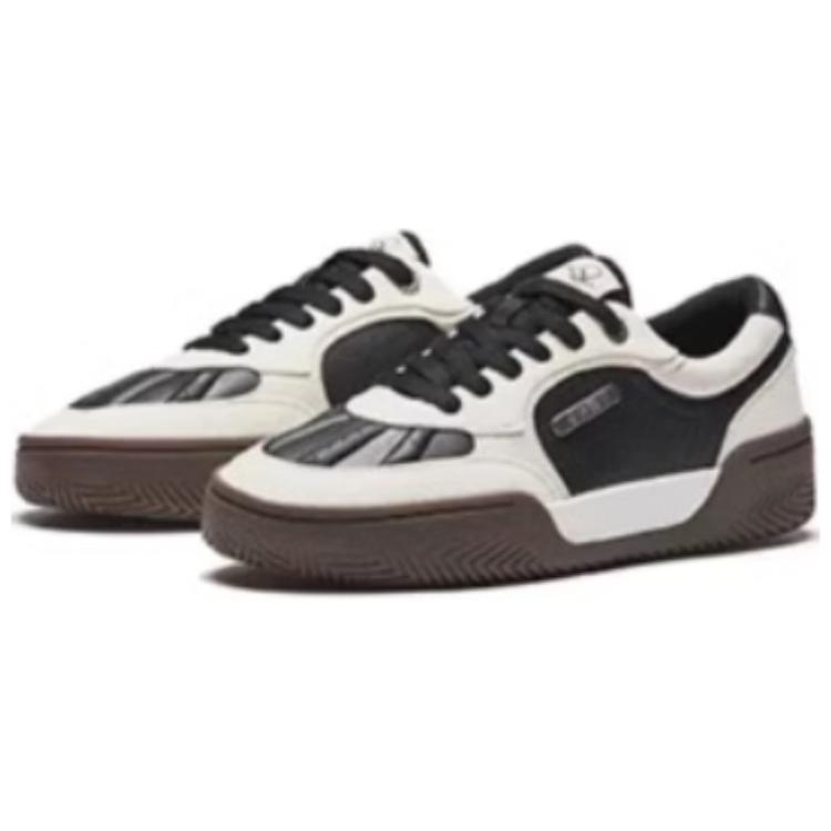 New Anta Owen Hélà TRIBE Slip Resistant, Abrasion Resistant, Lightweight Low Top Casual Shoes Men's Beige Black 112511801-4