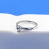 Sweet Temperament Heart Ring Women'S Platinum Plated Simple Ring Girlfriend Girlfriend Gift