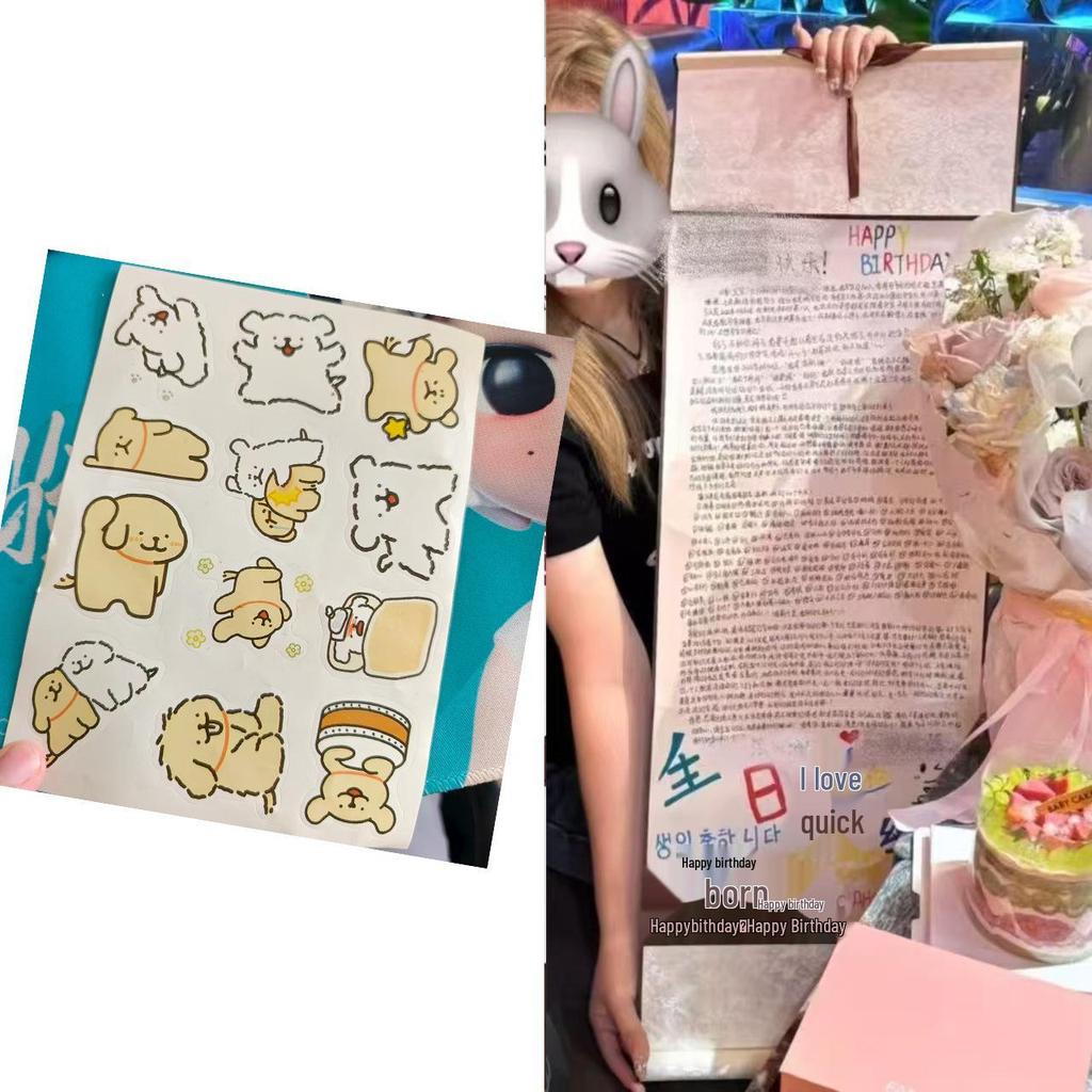 Qixi Valentine's Day Hand-painted Love Letter Kit: DIY Scroll for Confessions & Birthday Gifts