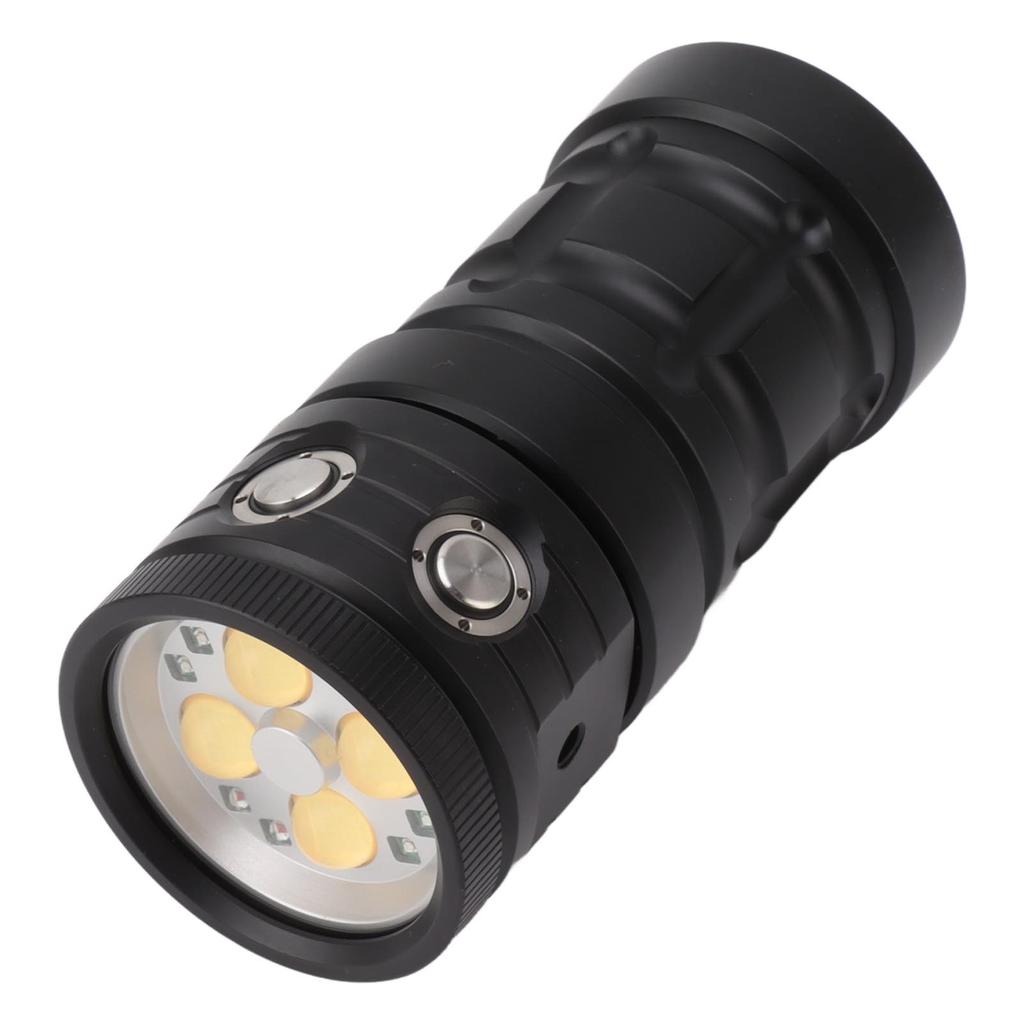 Scuba Diving Flashlight 18000LM 6000K IPX8 Waterproof USB Rechargeable LED Diving Torch Flashlight