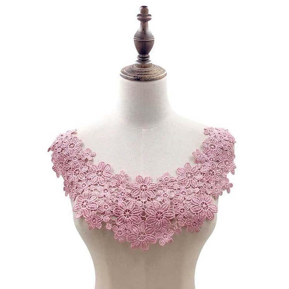 Garment DIY Wedding Craft Floral Sewing Supplies Neckline Applique Lace Collar Lace Fabric
