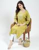 MONTE CARLO Women's Self Design 3/4 Sleeve Regular Fit Kurti