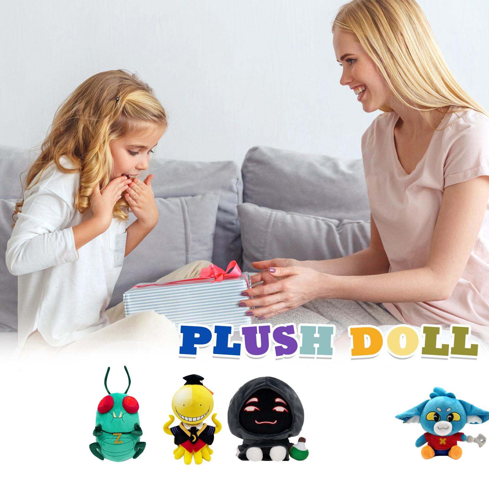 

Плюшевая кукла, Игрушка в подарок, Мультфильм, Детская тряпичная кукла, Детская подарочная подушка One Size