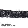 Handmade DIY Bracelets Materials 38cm Loose Spacer Beads Black Spinels Stone Beads  Necklace