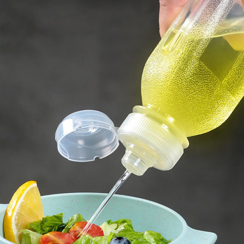Refillable Oil Bottles Kitchen Oil Spray Bottle Condiment Squeeze Bottles Ketchup Hot Sauces Storage Household Cooking Gadgets