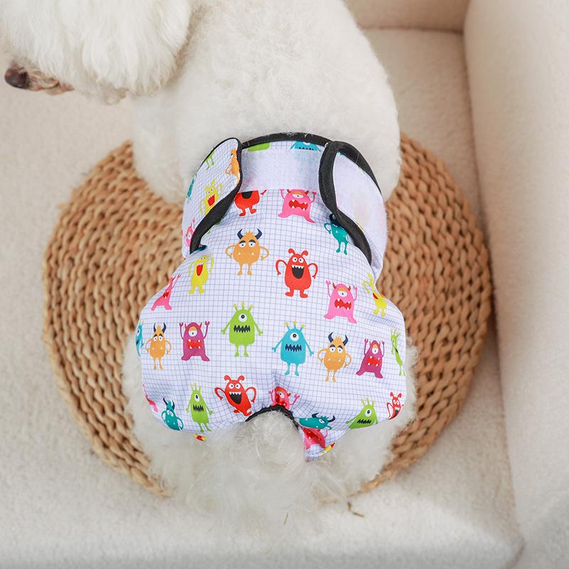 Pantaloni fisiologici per cani femmine - Pannolini mestruali e vestiti per animali domestici per primavera/estate.