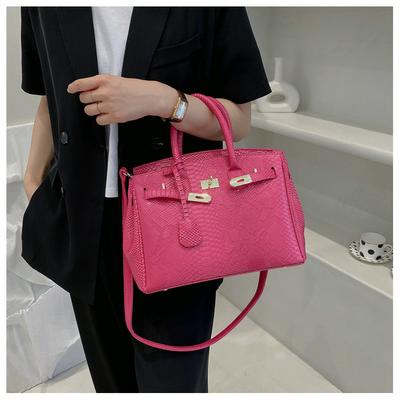 Crocodile Pattern Platinum Women'S Bag Large Capacity Handbag Premium Portable Shoulder Bag