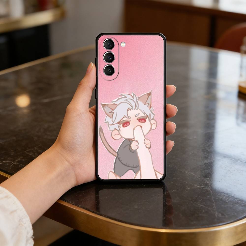 Sylus Love And Deep Space Phone Case For Samsung S25,24,23,22,30,21,10,9,Ultra,Plus,Lite,FE,4,5 G Soft Black Case