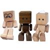 Handmade Shaking Wooden Man Figurine Car Decoration Small Ornaments Leg-swinging Robot Figurine Cute Wood Man Car Good Creative
