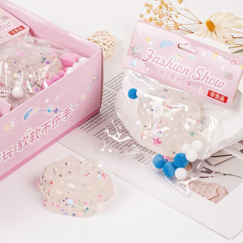Xiaohongshu Viral Cat Paw Squeeze Toy - Stress Relief, Transparent Jelly Wax, Slow Rebound Decompression Toy