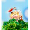 SpongeBob X Kakao Friends Kleiner Apeach Baby Sandy Figur Schlüsselanhänger PVC Niedlich Kawaii Mini-Puppe Schlüsselanhänger