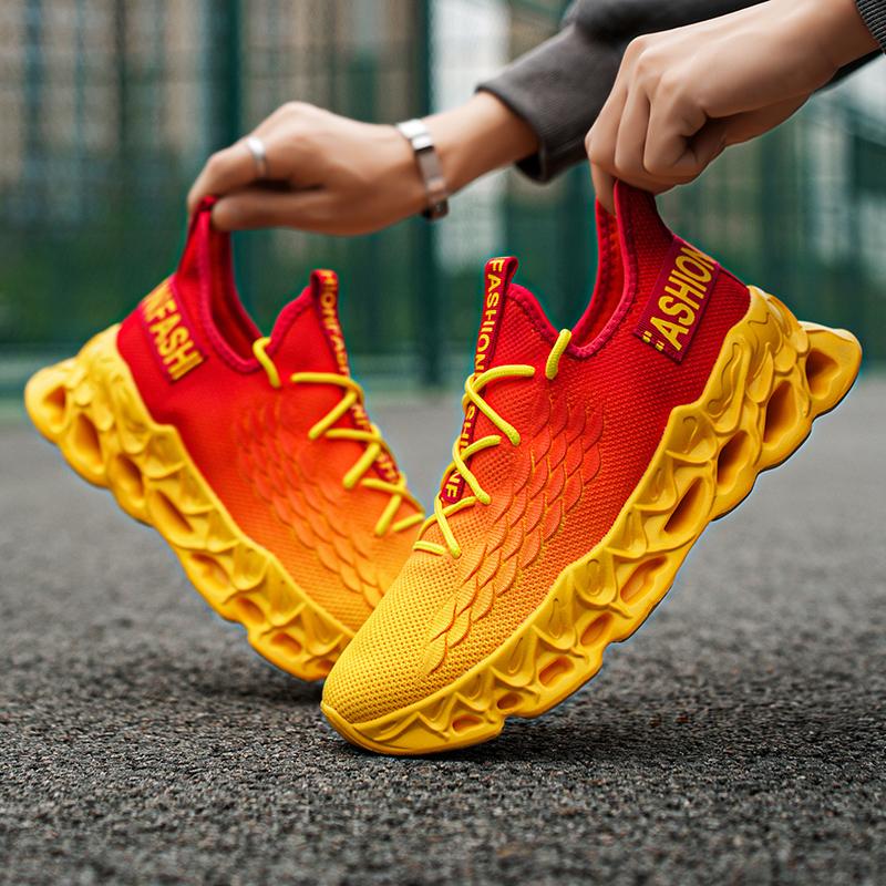 MAEDEF Mens Sports Running Shoes Mesh Breathable Comfortable Sneakers for Men Non Slip Man Walking Shoes Training Mens Sneakers